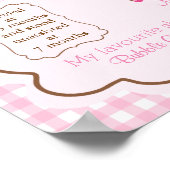 KoeGirl 1 jaar voor je verjaardagsmeisje Poster (Hoek)