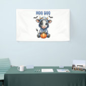 Koehoe Boe Halloween Koe Spandoek (Beurs)