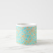 Koehuid Hemel Western Print Espresso Kop (Voorkant)