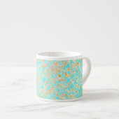 Koehuid Hemel Western Print Espresso Kop (Voorkant rechts)
