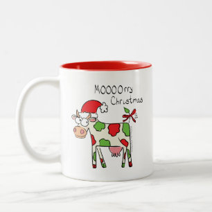 Koei Grappige Tekenfilm Kerstvakantie Tweekleurige Koffiemok