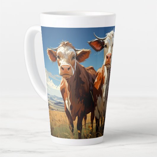 Koeien #1 latte mok (Linkerhoek)