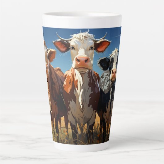 Koeien #1 latte mok (Voorkant)