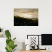 Koeien Afdalende Hillside - Edward Bannister Poster (Thuiskantoor)