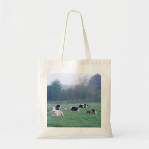 Koeien bij Daybreak Budget Canvas tas