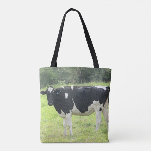 Koeien bij de Canvas tas van het Boerderij in het  (Achterkant)