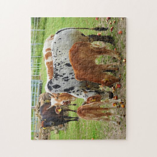koeien boerderij legpuzzel (Verticaal)