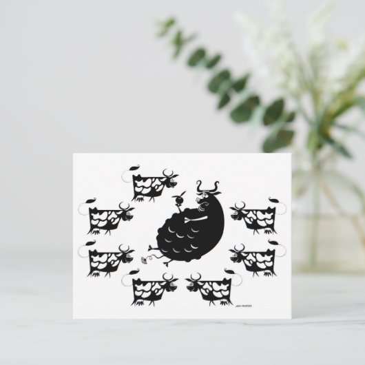 Koeien Briefkaart (Staand voorkant)