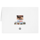 Koeien Bulls met Wenskaart van paarden (Achterkant Horizontaal)