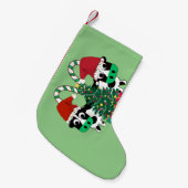 Koeien Christmas Festival Tree Kleine Kerstsok (Voorkant (Hangend))