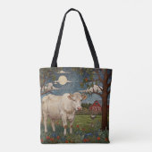 Koeien Coffee Country Roads Tote Bag (Achterkant)