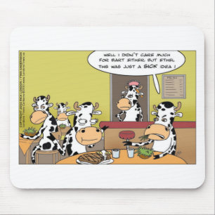 Koeien die biefstuk eten Grappige T-shirts Mokken  Muismat