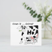 Koeien die gaan? briefkaart (Staand voorkant)