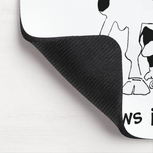 Koeien die gaan? Mousepad Muismat (Hoek)