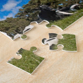 Koeien die grasland voederen 2 legpuzzel (Zijkant)