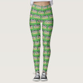 Koeien die voeden in een veldontwerp leggings (Voorkant)