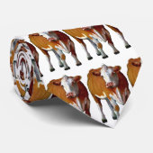 Koeien, eifer, rundvlees, runderen: Illustratie ol Stropdas (Opgerold)