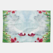 Koeien en bloemen theedoek (Horizontaal)