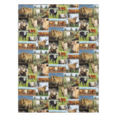 Koeien en hoogland Koeien fotocollage; Tafelkleed (Voorkant)