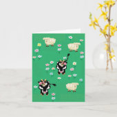 Koeien en schapen kaart (Gele Bloem)