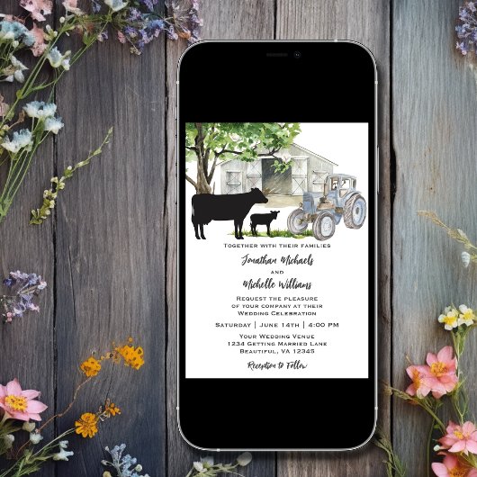 Koeien en Tractor Country Boerderij Alles in een b Kaart