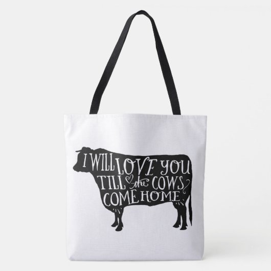 Koeien en varkens tote bag (Voorkant)