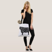 Koeien en varkens tote bag (Op model)