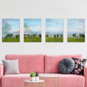 Koeien Farmland Abstracte print set (Woonkamer)