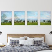 Koeien Farmland Abstracte print set (Slaapkamer)