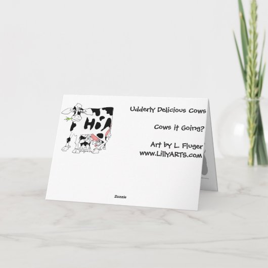 Koeien gaan het die? kaart (Achterkant)
