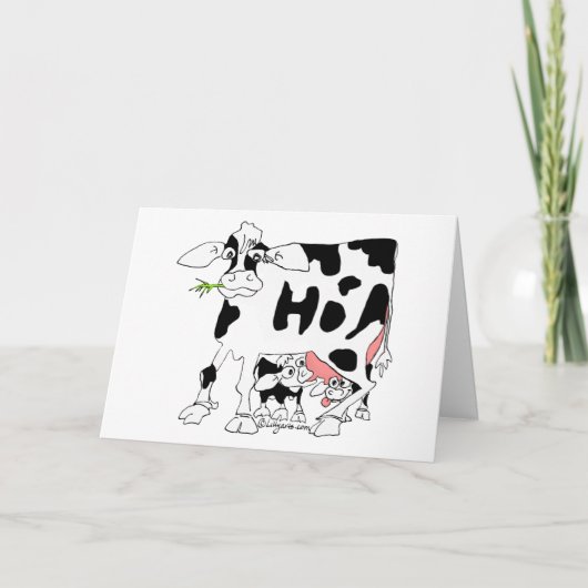 Koeien gaan het die? kaart (Voorkant)