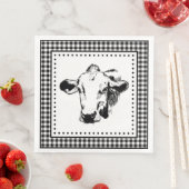 Koeien Gingham Boerderij Servet (Insitu)