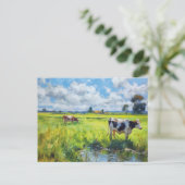 Koeien grazen bij de Havel Briefkaart (Staand voorkant)