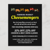 Koeien grazen, Cheesemonger Adverteren Flyer (Voorkant)