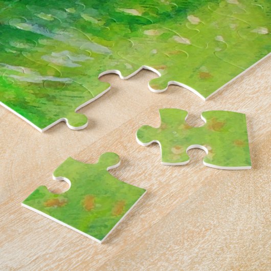 Koeien grazen, Glasshouse Mountains Legpuzzel (Zijkant)