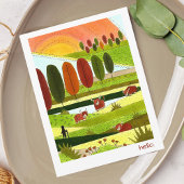 Koeien Hallo Briefkaart