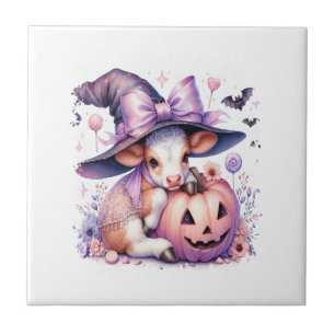 Koeien Halloween Plein Tegeltje
