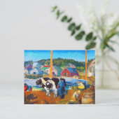 Koeien, haven van George Wesley Bellows Briefkaart (Staand voorkant)