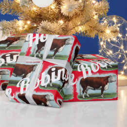  Koeien Hereford over het Rode Kruis Cadeaupapier