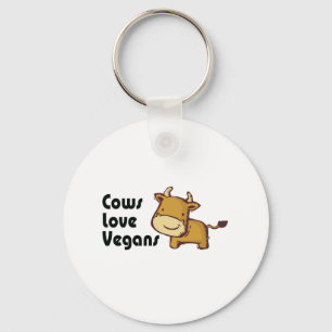 koeien houden van vegans sleutelhanger