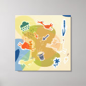 koeien in de natuur canvas afdruk (Voorkant)