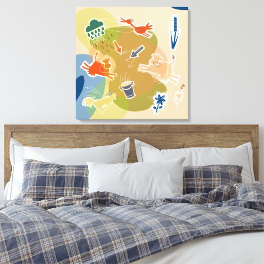 koeien in de natuur canvas afdruk (Insitu (Slaapkamer))