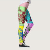 Koeien in de Pop Kunst Aangepaste Leggings voor vr (Rechts)