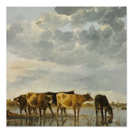 Koeien in de Poster Aelbert Cuyp (Voorkant)