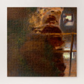Koeien in de Schuur door Gustav Klimt Legpuzzel (Horizontaal)