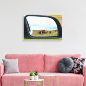 Koeien in de spiegel canvas afdruk (Insitu (Woonkamer))