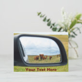  koeien in de spiegel kaart (Staand voorkant)