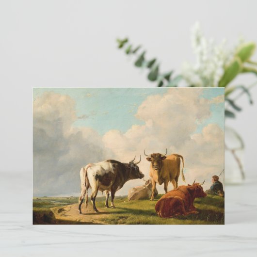 Koeien in de wei | Eugène Joseph Verboeckhoven (Staand voorkant)