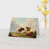 Koeien in de wei | Eugène Joseph Verboeckhoven Kaart (Gele Bloem)