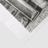 Koeien in een Barn Decoupage  Boerderij Tissuepapier (Detail)